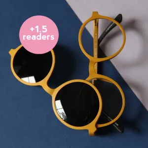 ' 1.5 readers magnetic glasses yellow