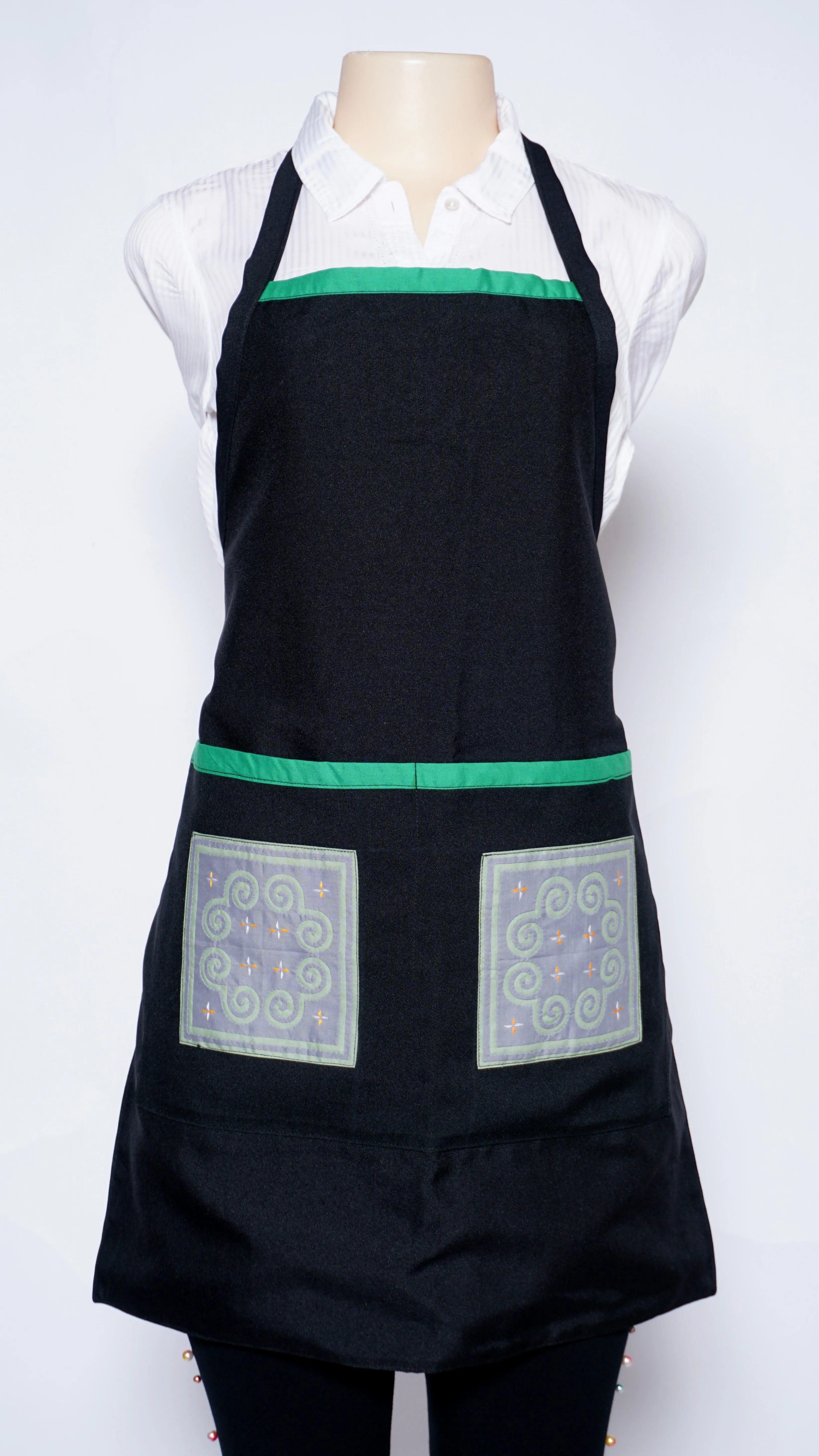 Apron-Light Green Grey