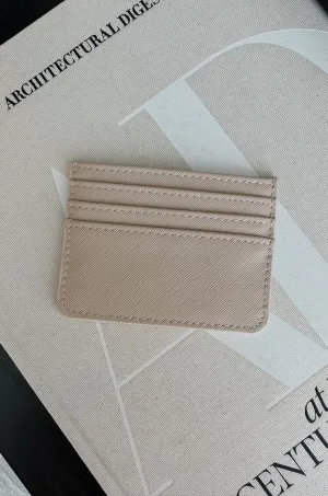 Beige Card Holder