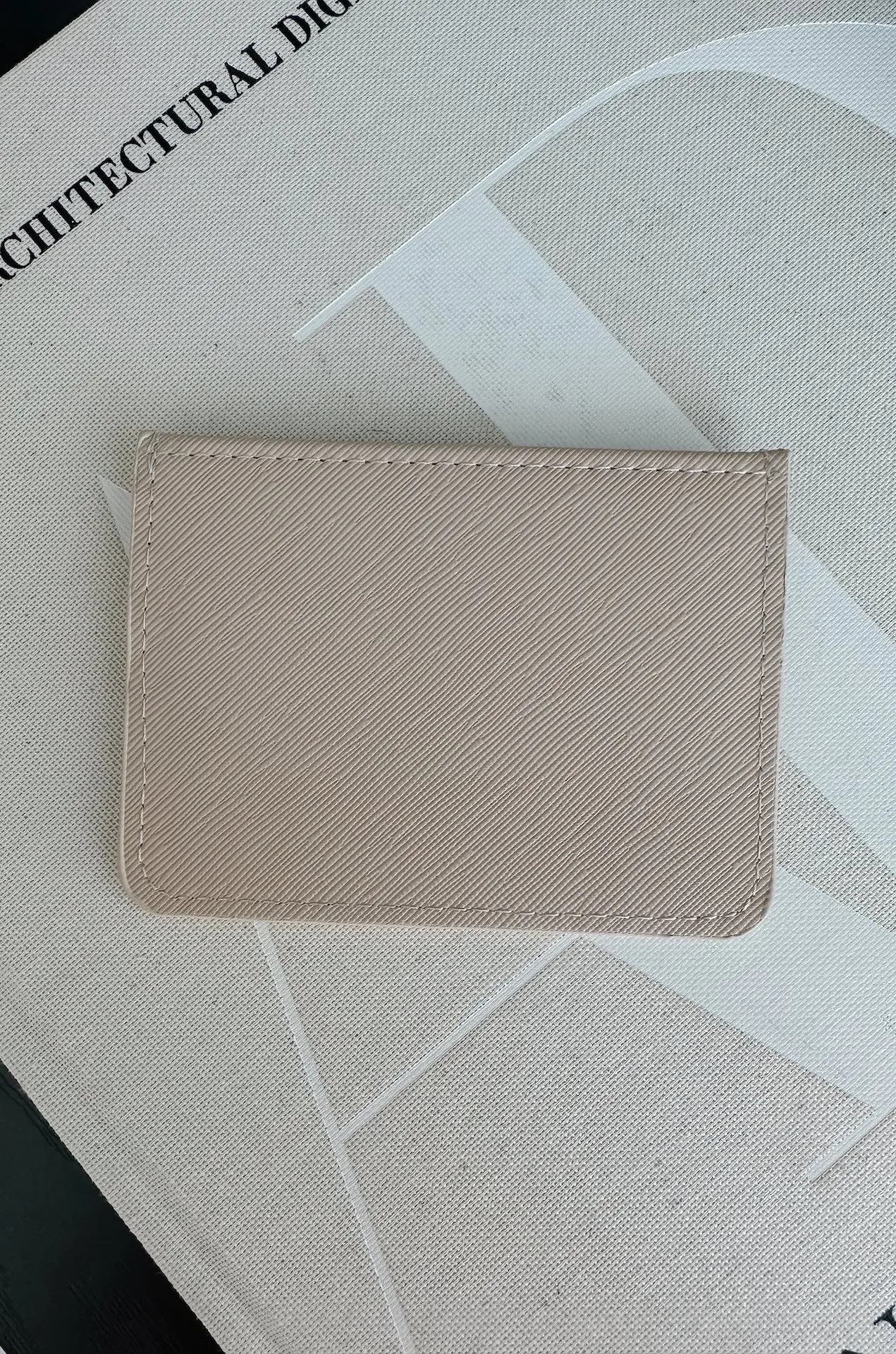 Beige Card Holder