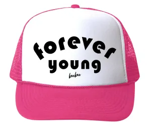 Bubu - Forever Young Hot Pink Trucker Hat