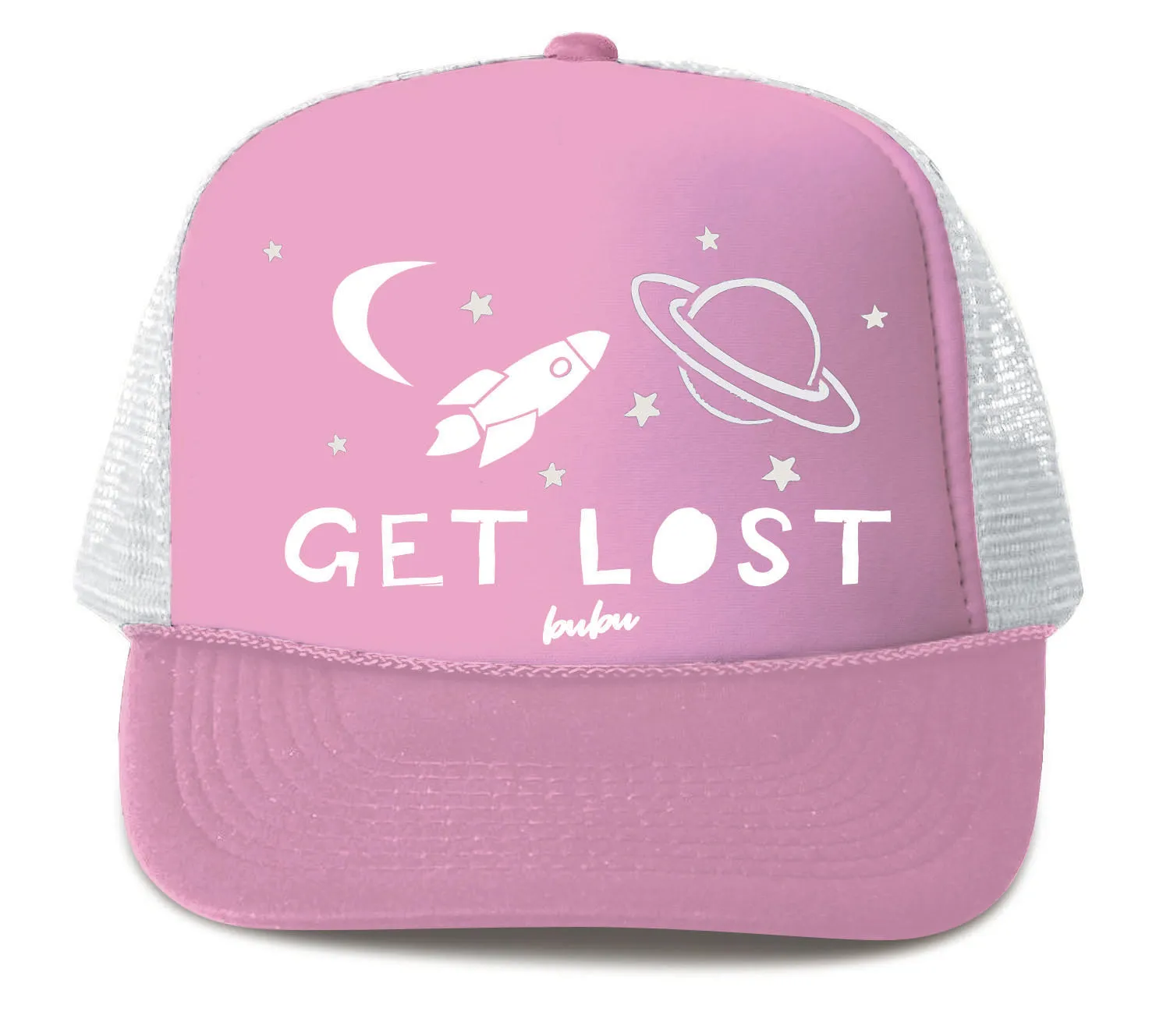 Bubu - Get Lost Light Pink Trucker Hat