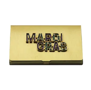 Business Card Holder Mardi Gras