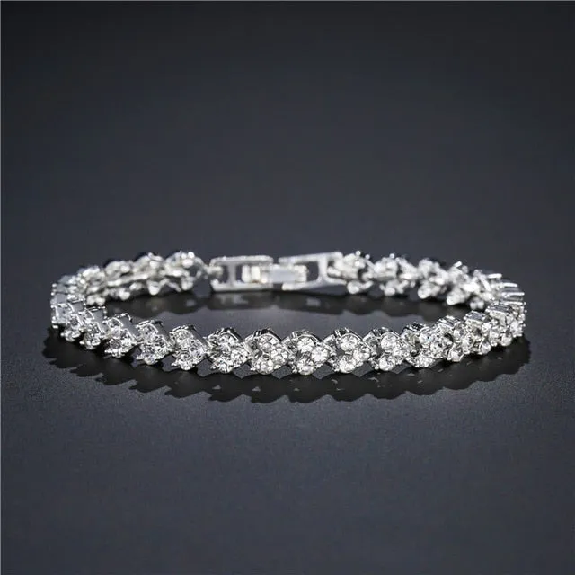 Crystal Shine Bangles Female Bracelet