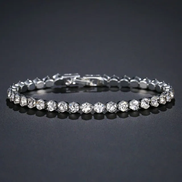 Crystal Shine Bangles Female Bracelet