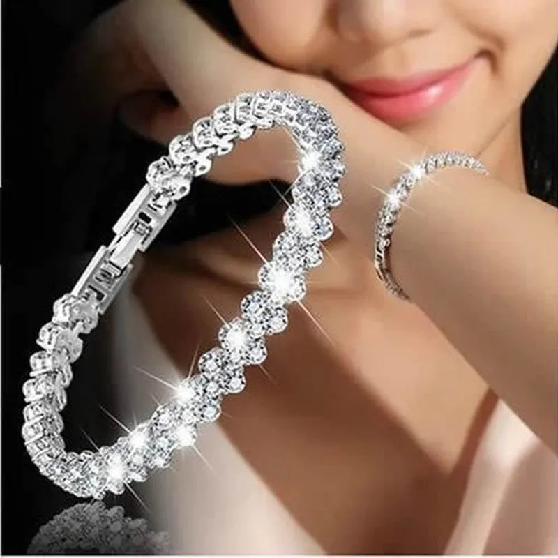 Crystal Shine Bangles Female Bracelet