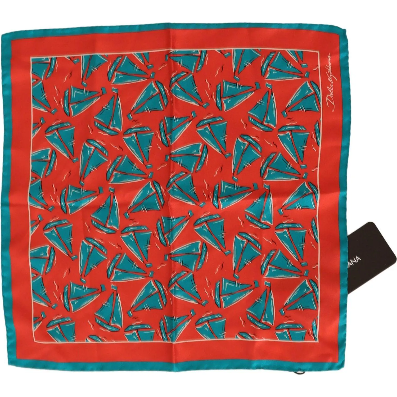 Dolce & Gabbana Sunset Marina Silk Pocket Square