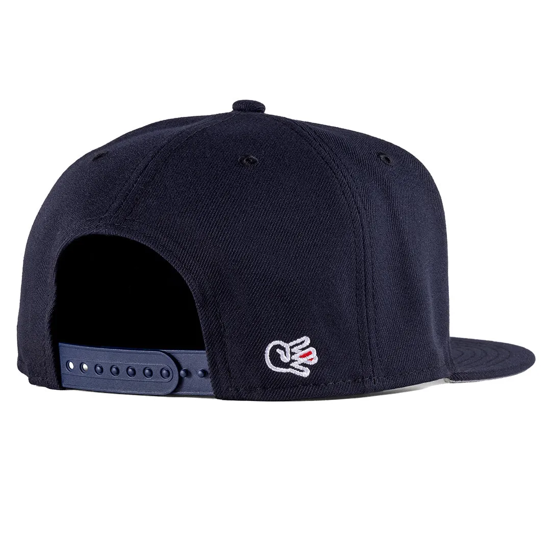 Eastside Script Navy New Era Snapback