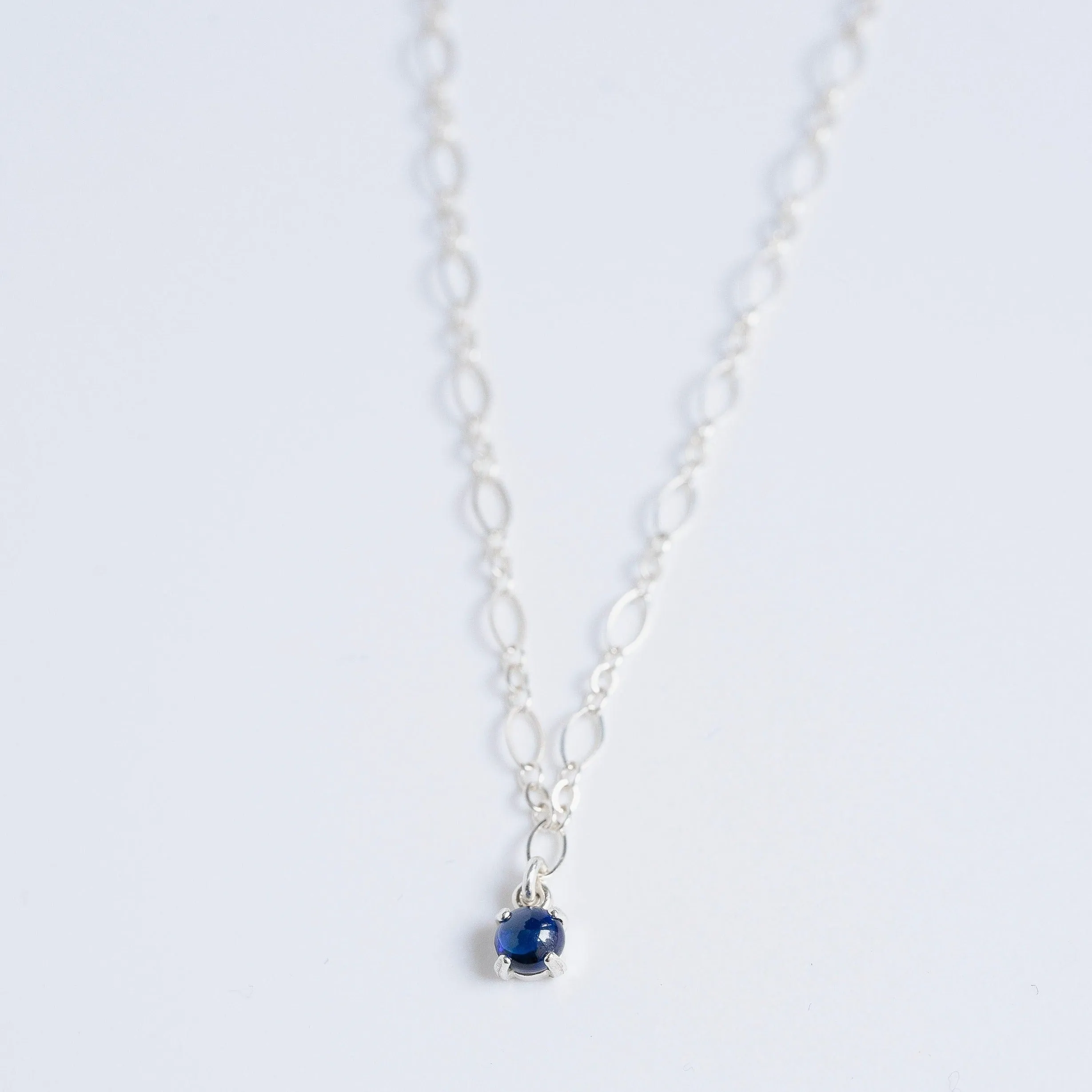 Gemstone Layering Necklace in Sterling Silver - Choose your gemstone