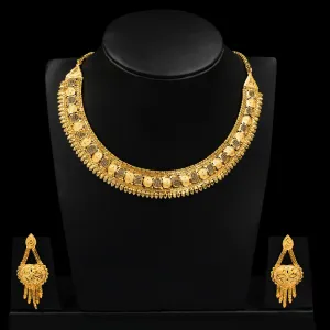 Golden Necklace with Stud PGNS96-034, PGHST123-041