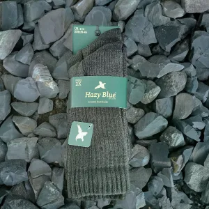 Hazy Blue Country Boot Shooting Socks X2