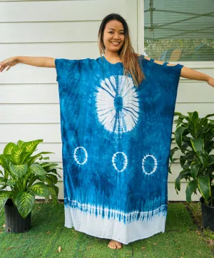 K0891- Shibori Tie Dye Kaftan