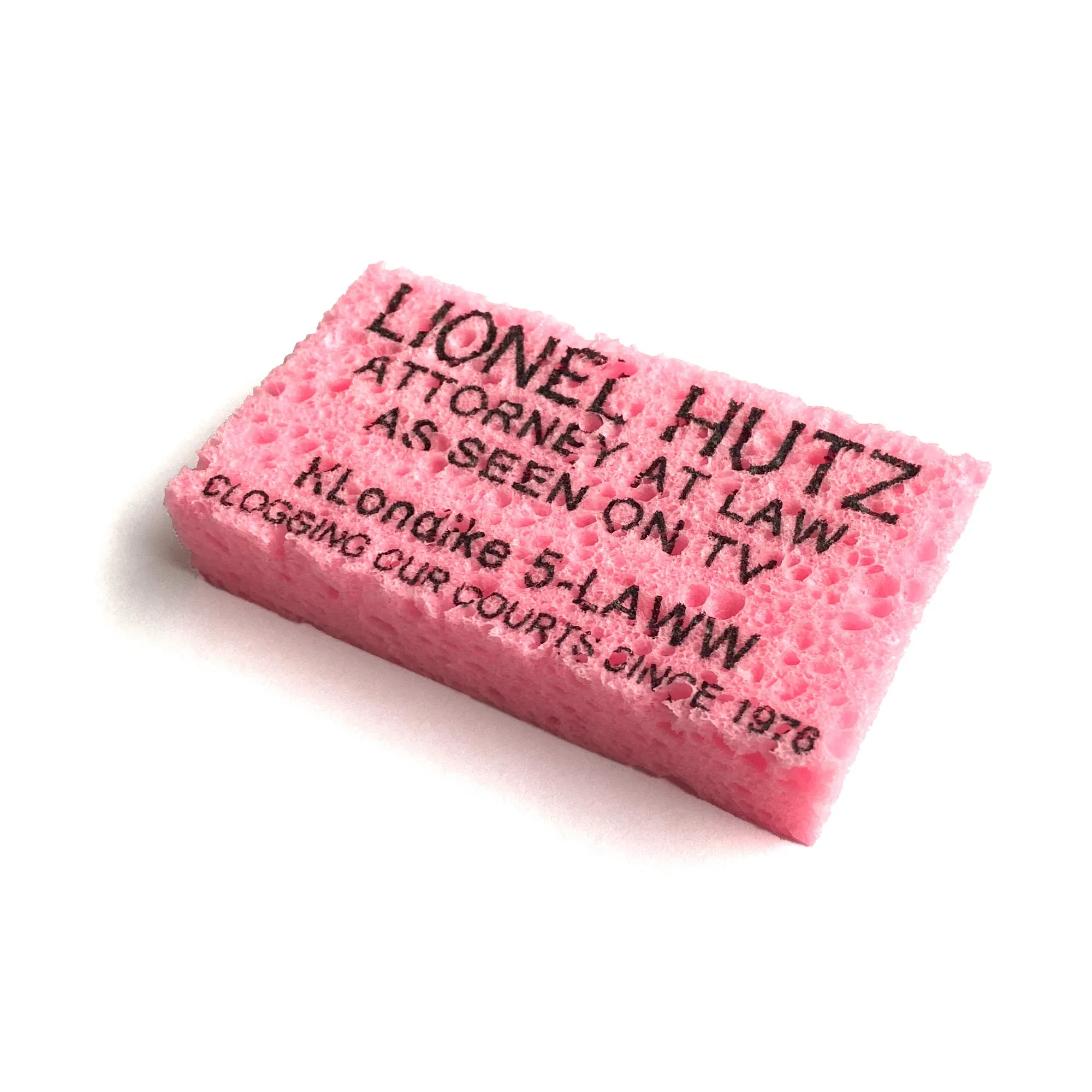 Lionel Hutz Sponge Business Card