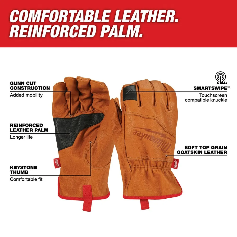 Milwaukee 48-73-0010 Goatskin Leather Gloves - Small