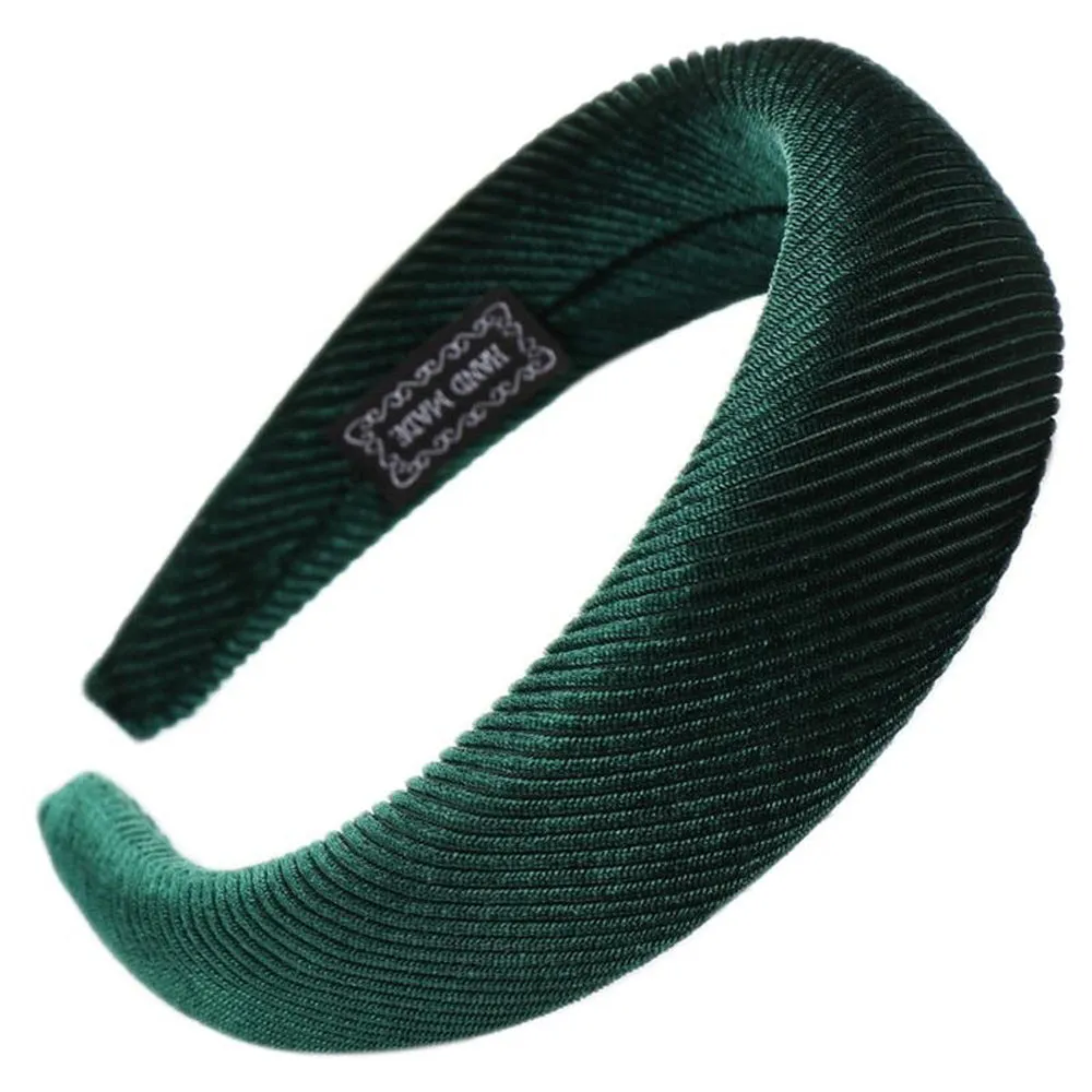 Thick Padded Ribbed Velvet HAIRBAND Headbands