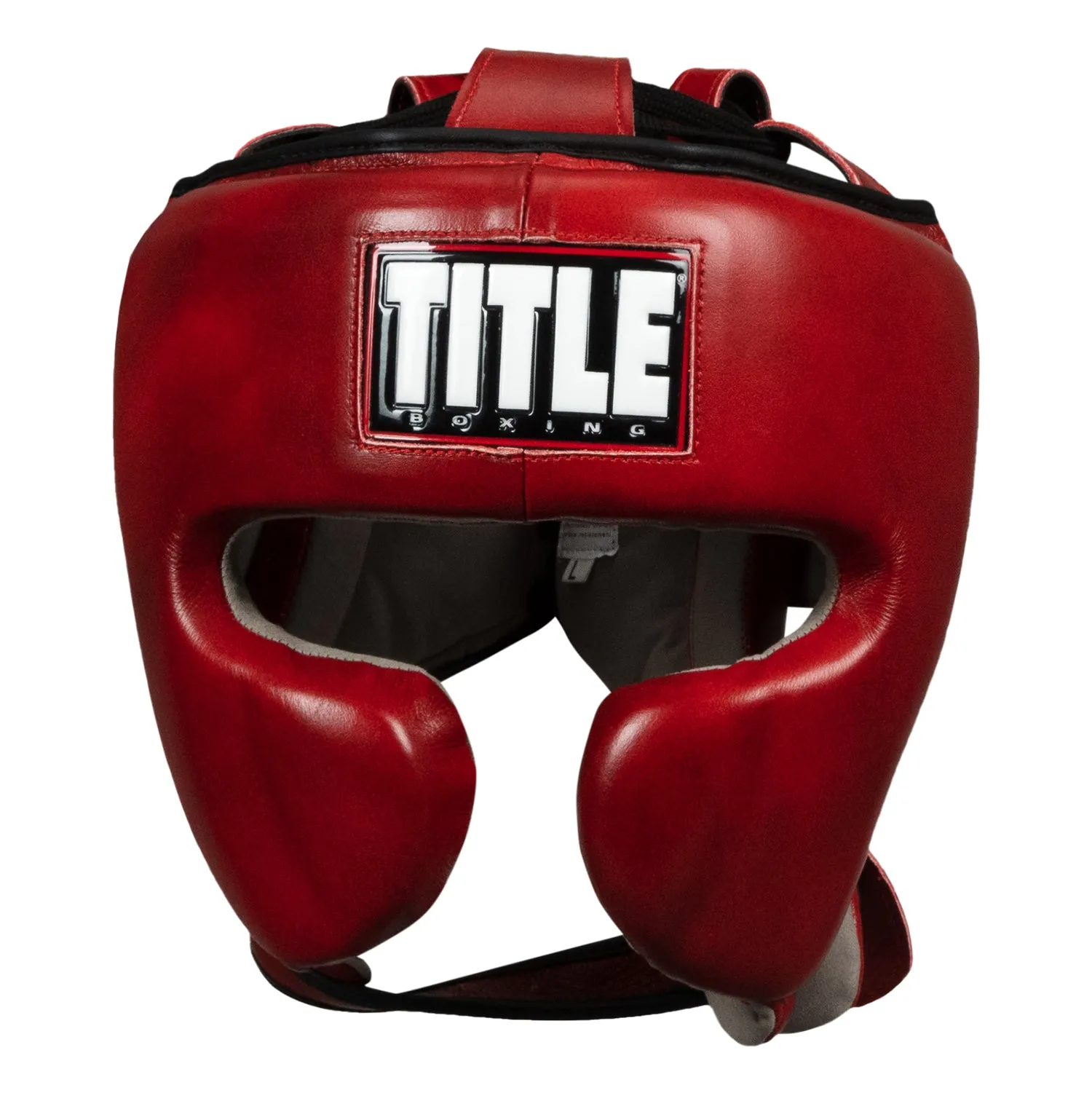 TITLE Boxing Blood Red Headgear and Sparring Gloves Bundle