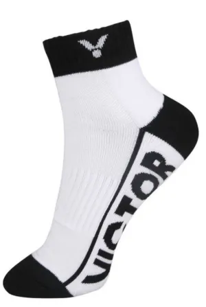 Victor SK235AC Low Cut Socks [White/Black]